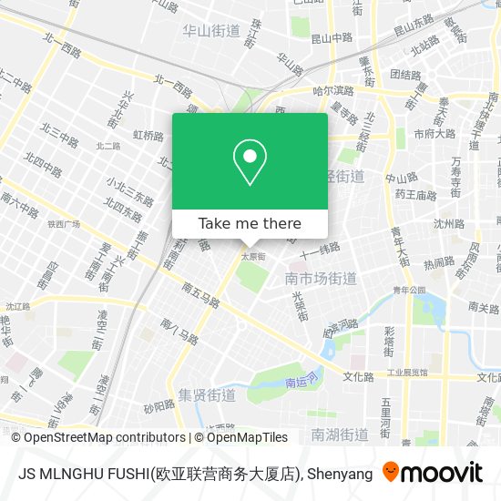 JS MLNGHU FUSHI(欧亚联营商务大厦店) map