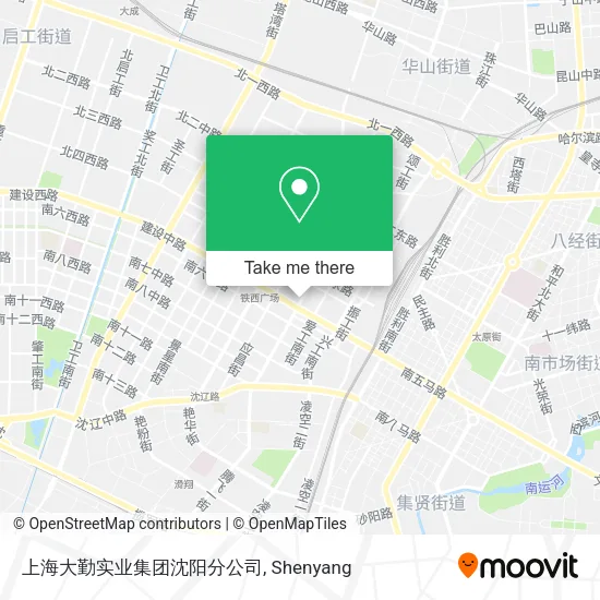上海大勤实业集团沈阳分公司 map