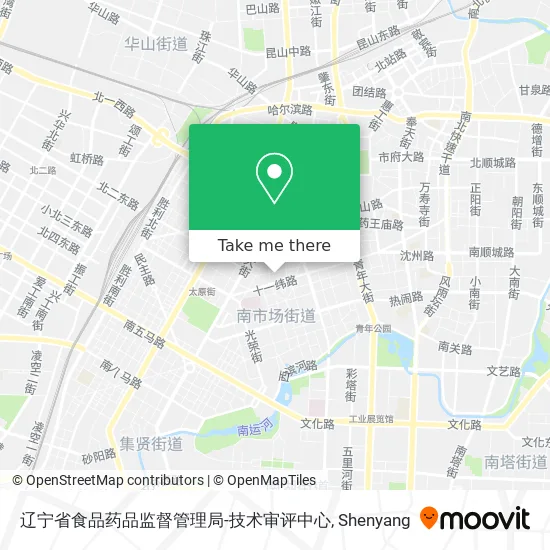 辽宁省食品药品监督管理局-技术审评中心 map