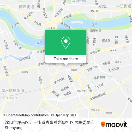 沈阳市浑南区五三街道办事处彩霞社区居民委员会 map