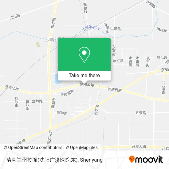 清真兰州拉面(沈阳广济医院东) map