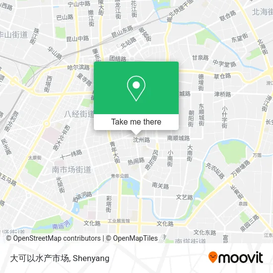 大可以水产市场 map