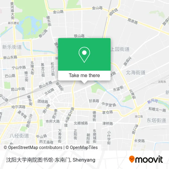 沈阳大学南院图书馆-东南门 map