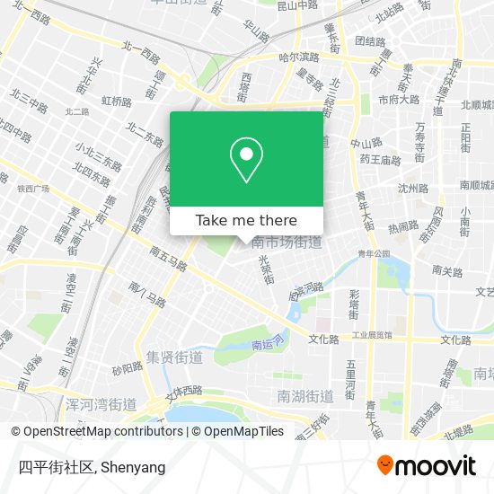 四平街社区 map