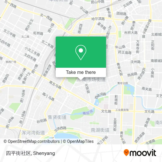 四平街社区 map