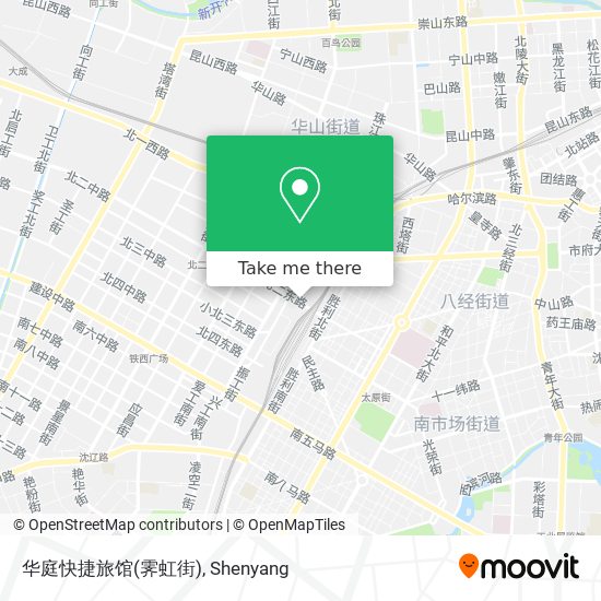 华庭快捷旅馆(霁虹街) map