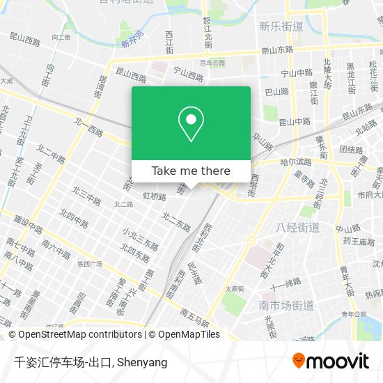 千姿汇停车场-出口 map