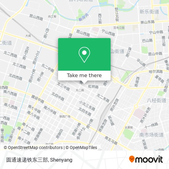 圆通速递铁东三部 map