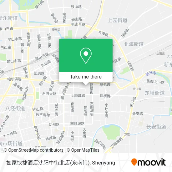 如家快捷酒店沈阳中街北店(东南门) map