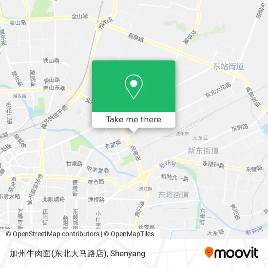 加州牛肉面(东北大马路店) map