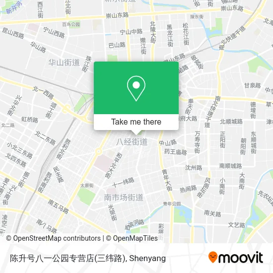 陈升号八一公园专营店(三纬路) map