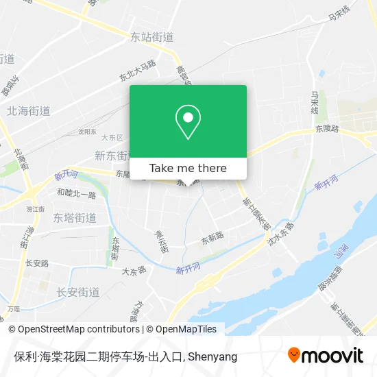 保利·海棠花园二期停车场-出入口 map