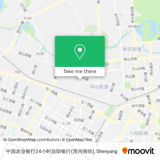 中国农业银行24小时自助银行(淮河南街) map