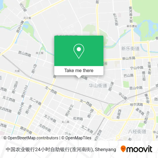 中国农业银行24小时自助银行(淮河南街) map