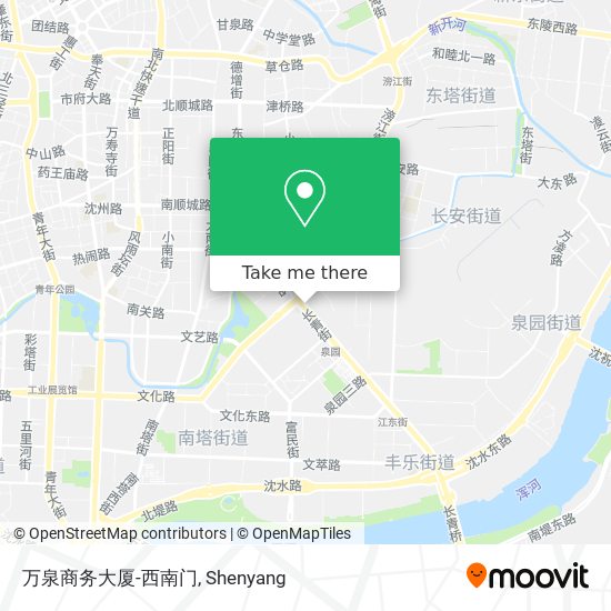 万泉商务大厦-西南门 map