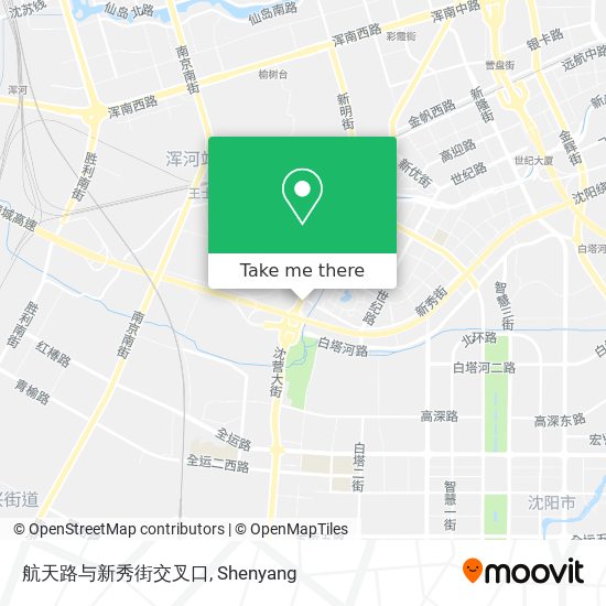 航天路与新秀街交叉口 map