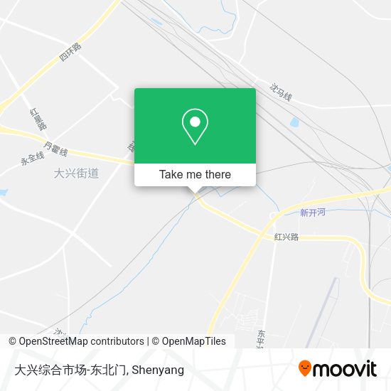 大兴综合市场-东北门 map