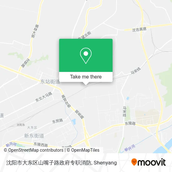 沈阳市大东区山嘴子路政府专职消防 map