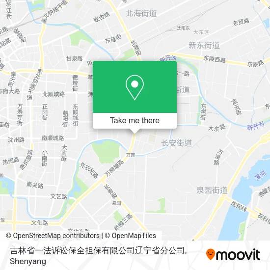 吉林省一法诉讼保全担保有限公司辽宁省分公司 map
