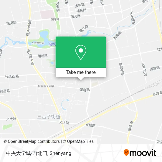 中央大学城-西北门 map
