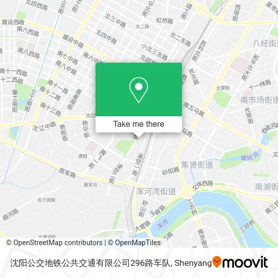 沈阳公交地铁公共交通有限公司296路车队 map