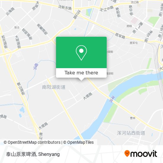 泰山原浆啤酒 map