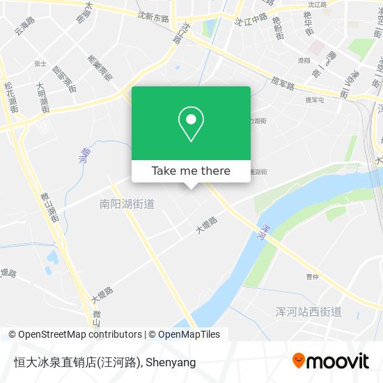 恒大冰泉直销店(汪河路) map