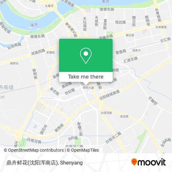 鼎卉鲜花(沈阳浑南店) map