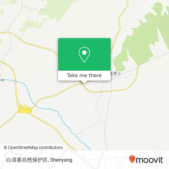 白清寨自然保护区 map