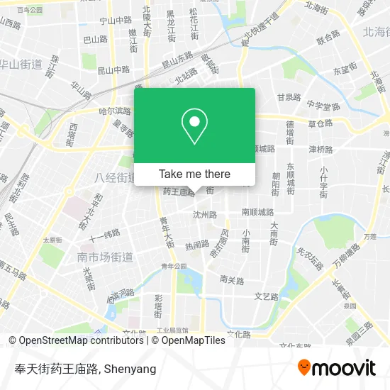 奉天街药王庙路 map