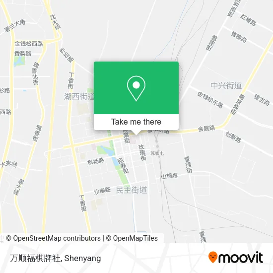 万顺福棋牌社 map