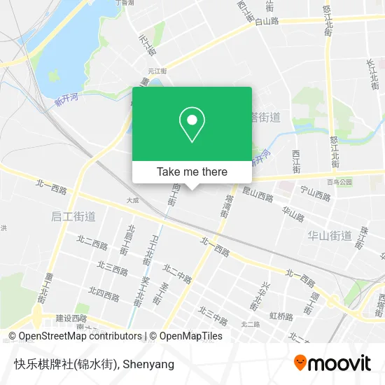 快乐棋牌社(锦水街) map