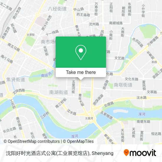 沈阳好时光酒店式公寓(工业展览馆店) map
