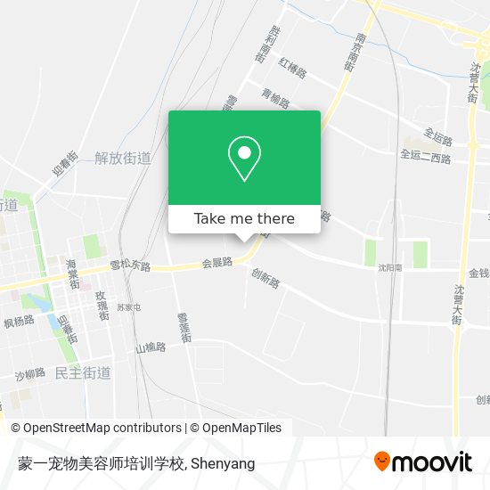 蒙一宠物美容师培训学校 map