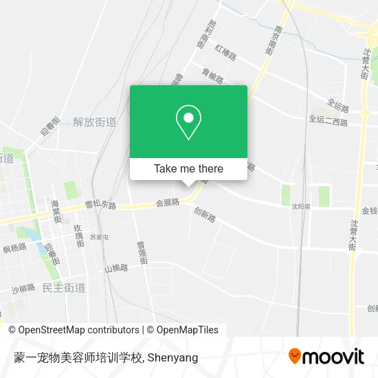 蒙一宠物美容师培训学校 map