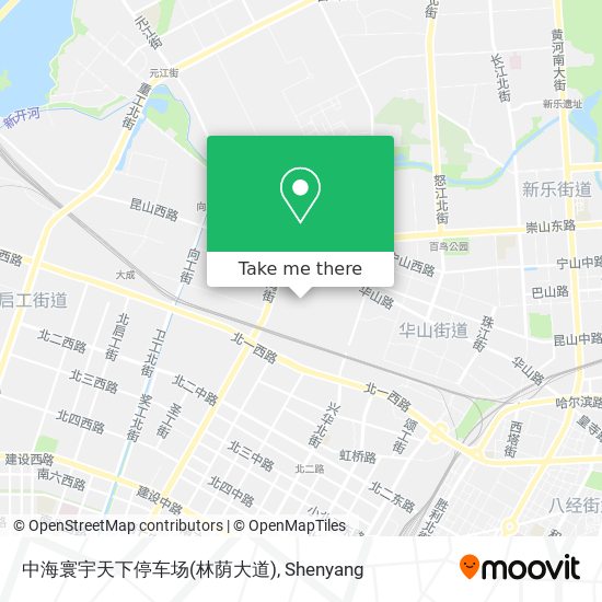 中海寰宇天下停车场(林荫大道) map