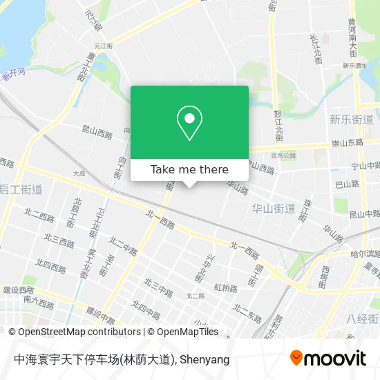 中海寰宇天下停车场(林荫大道) map