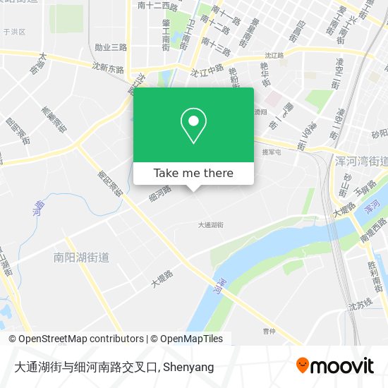 大通湖街与细河南路交叉口 map