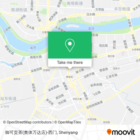 御可贡茶(奥体万达店)-西门 map