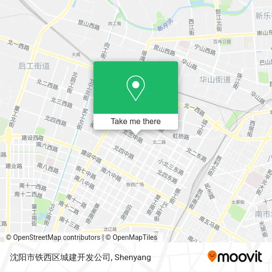 沈阳市铁西区城建开发公司 map