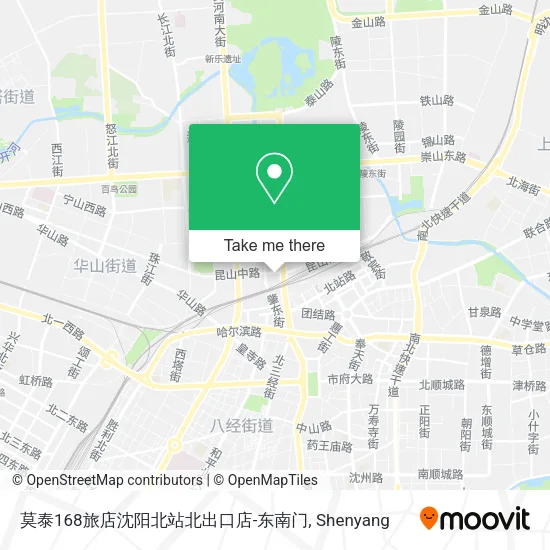 莫泰168旅店沈阳北站北出口店-东南门 map