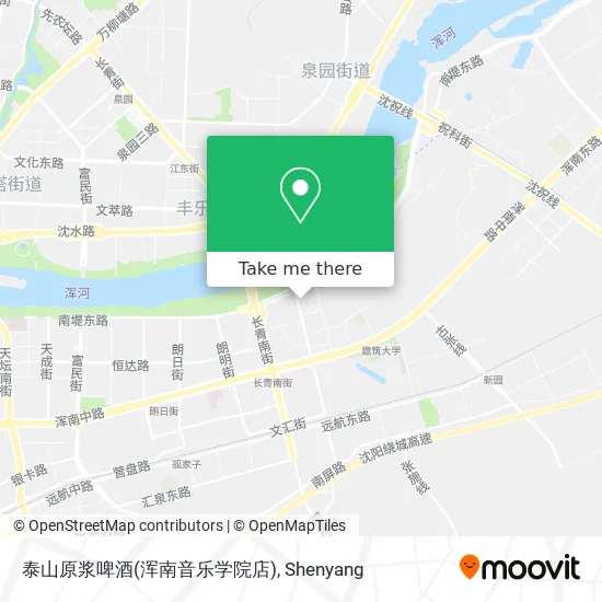 泰山原浆啤酒(浑南音乐学院店) map