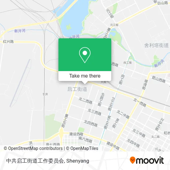 中共启工街道工作委员会 map