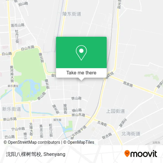 沈阳八棵树驾校 map