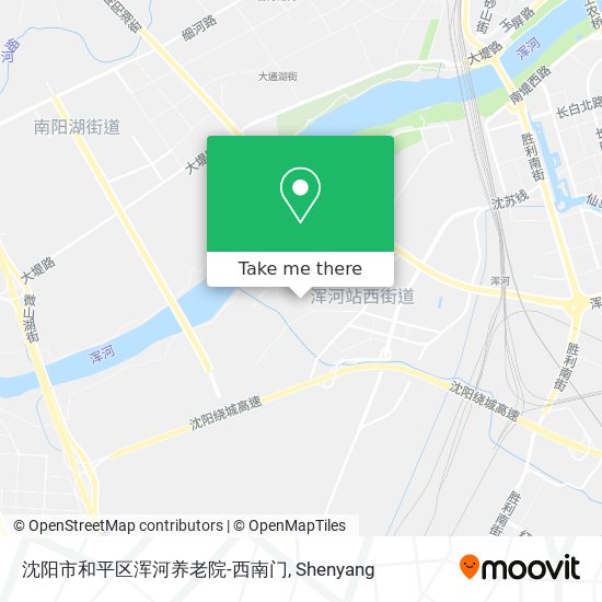 沈阳市和平区浑河养老院-西南门 map