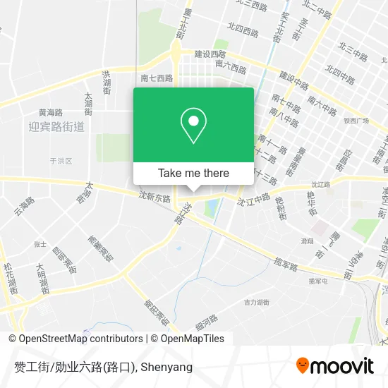 赞工街/勋业六路(路口) map