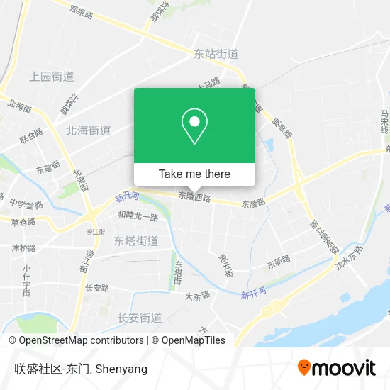 联盛社区-东门 map