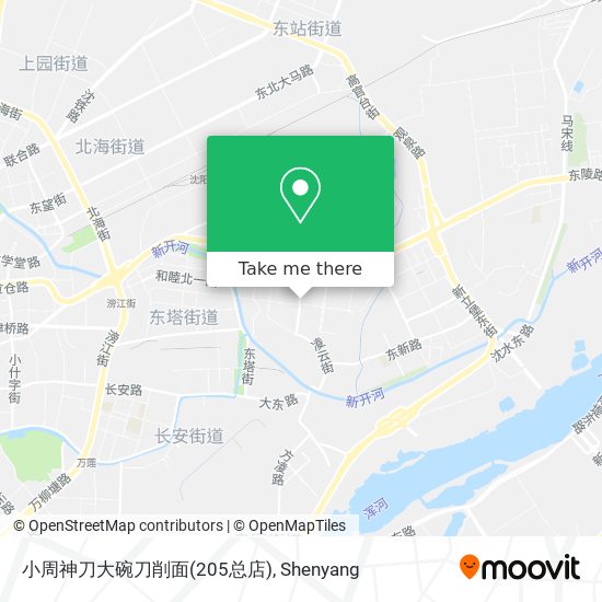 小周神刀大碗刀削面(205总店) map