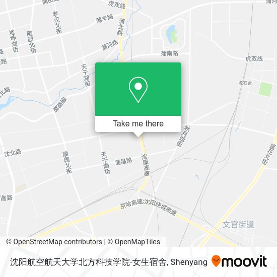 沈阳航空航天大学北方科技学院-女生宿舍 map