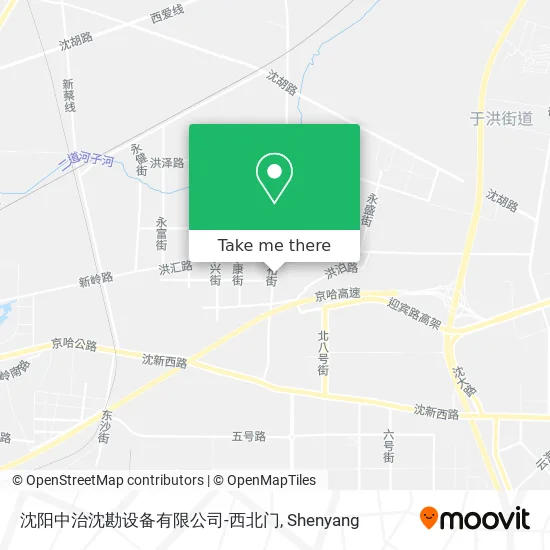 沈阳中治沈勘设备有限公司-西北门 map